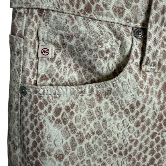 AG Adriano Goldschmied | The Farrah Skinny Ankle Jean in Snake Skin | Sz 27R - Picture 4 of 13